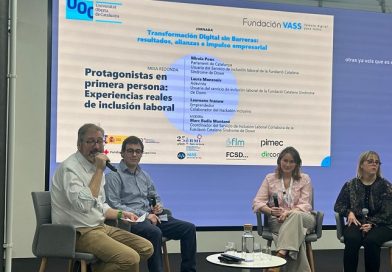 Primera promoción de la cátedra UOC-VASS en altas competencias digitales para insertar personas con discapacidad funcional